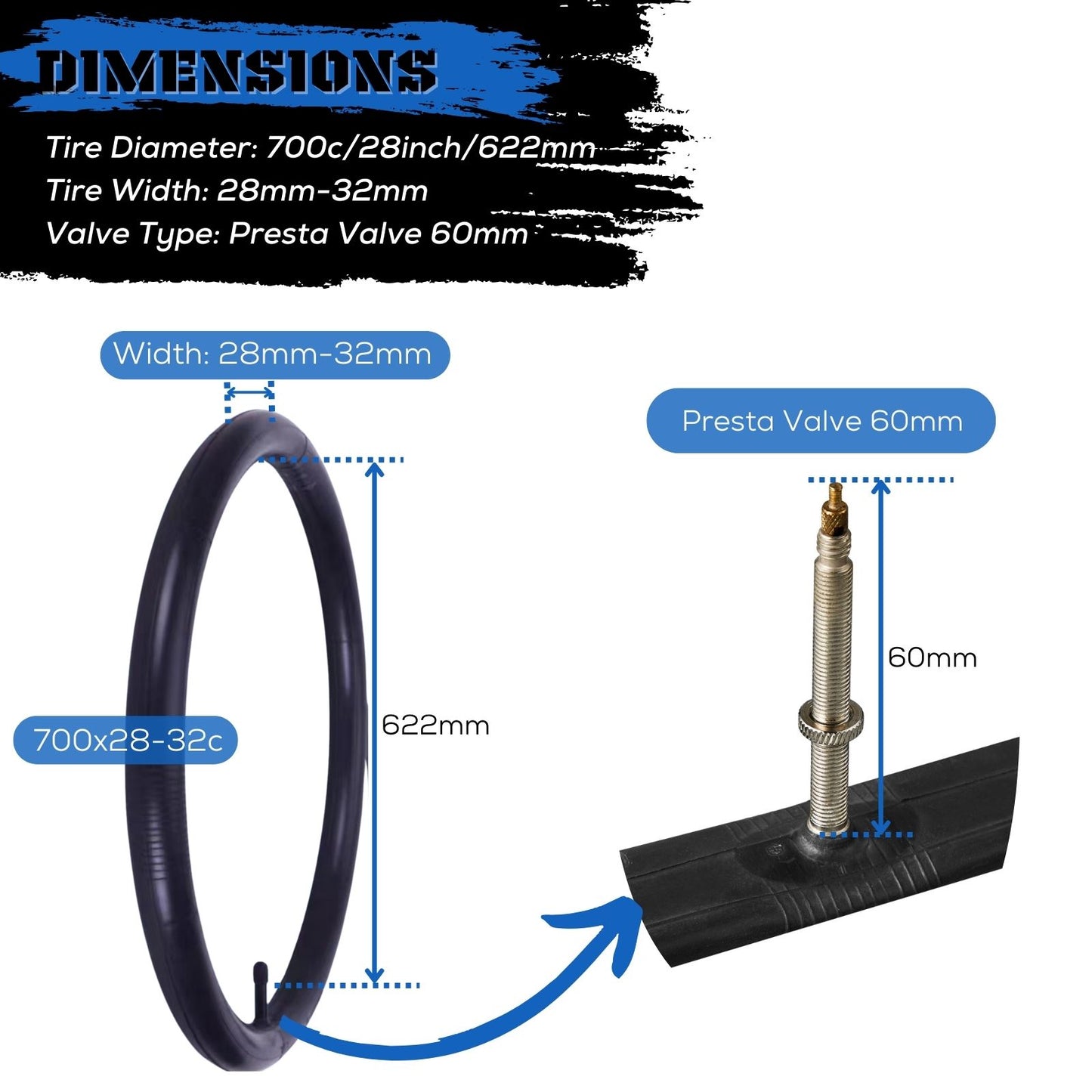 700c bike tire tube sale