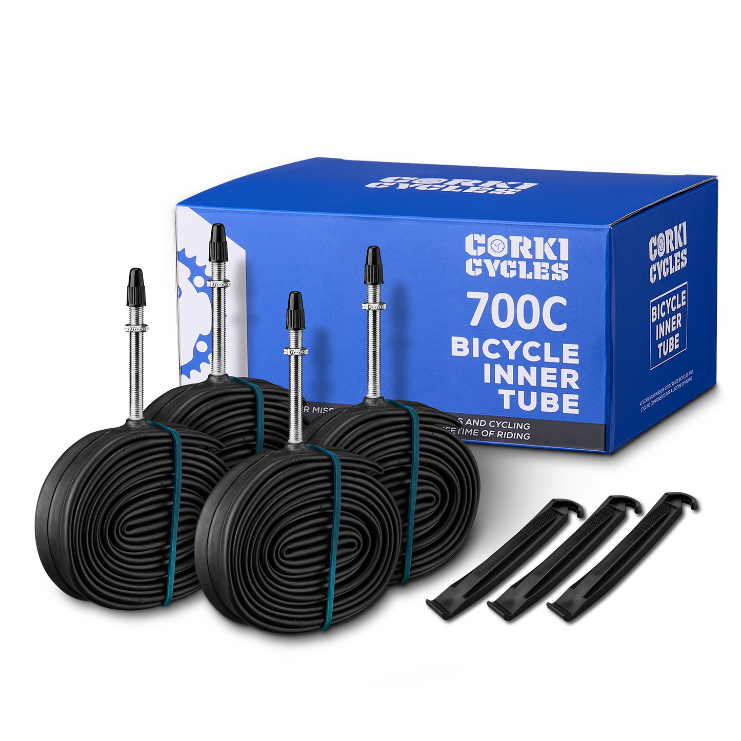 
                  
                    700C Road Bike Tubes - Presta Valve (48mm/60mm) 2 Pack
                  
                