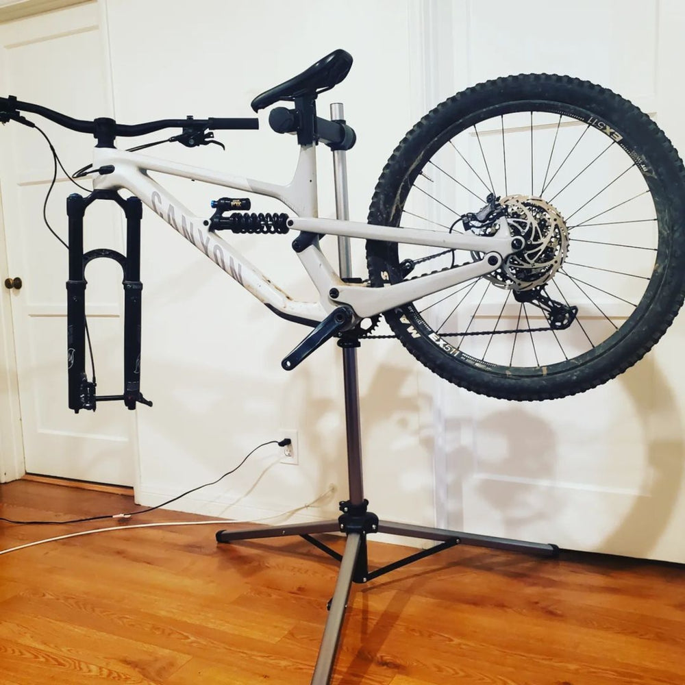 
                  
                    Bicycle Maintenance Work Stand with Tool Tray - Corki Cycles
                  
                