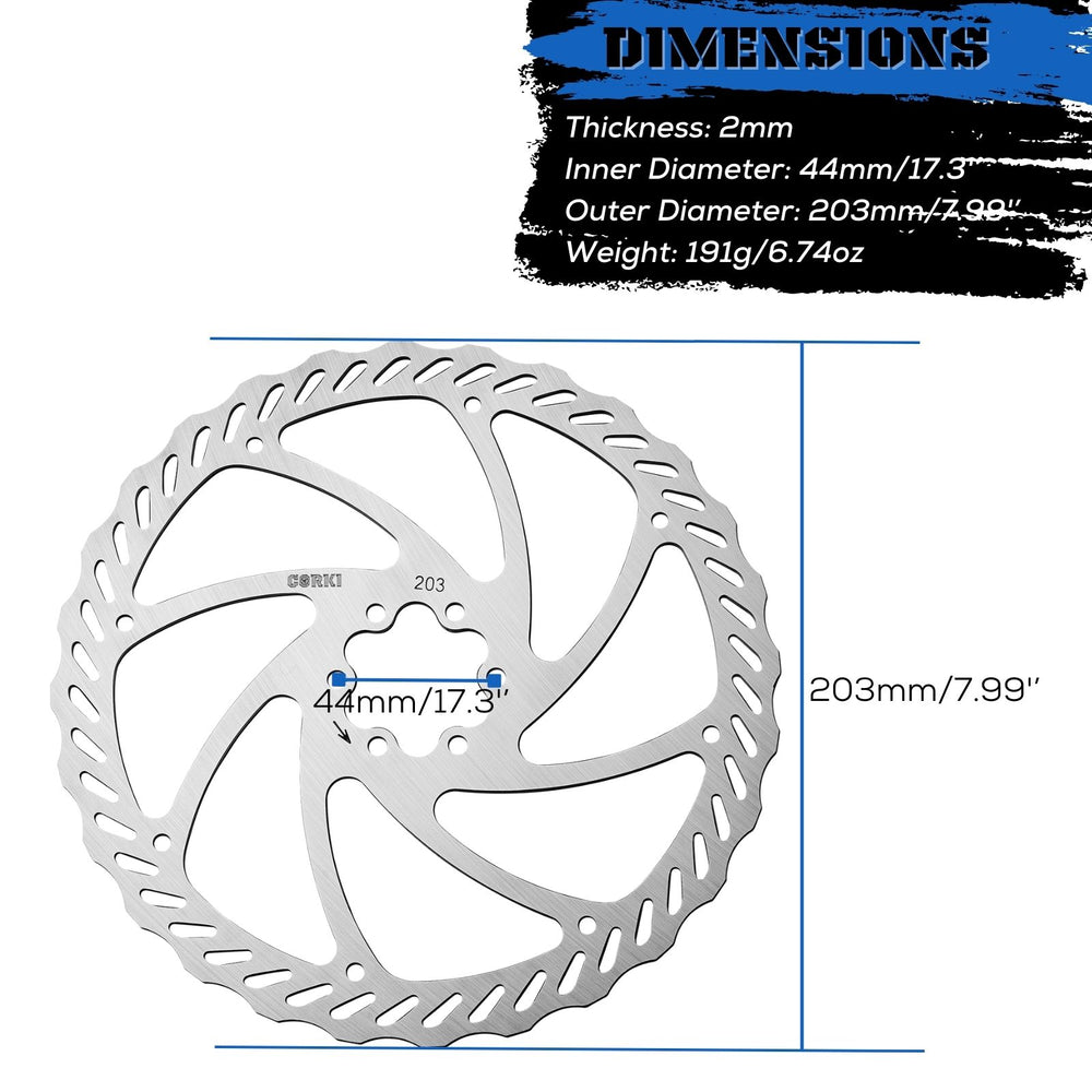 Mtb brake rotor size on sale