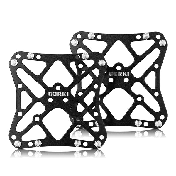 Clipless Wide Platform Adapter Flat Pedals Corki Cycles