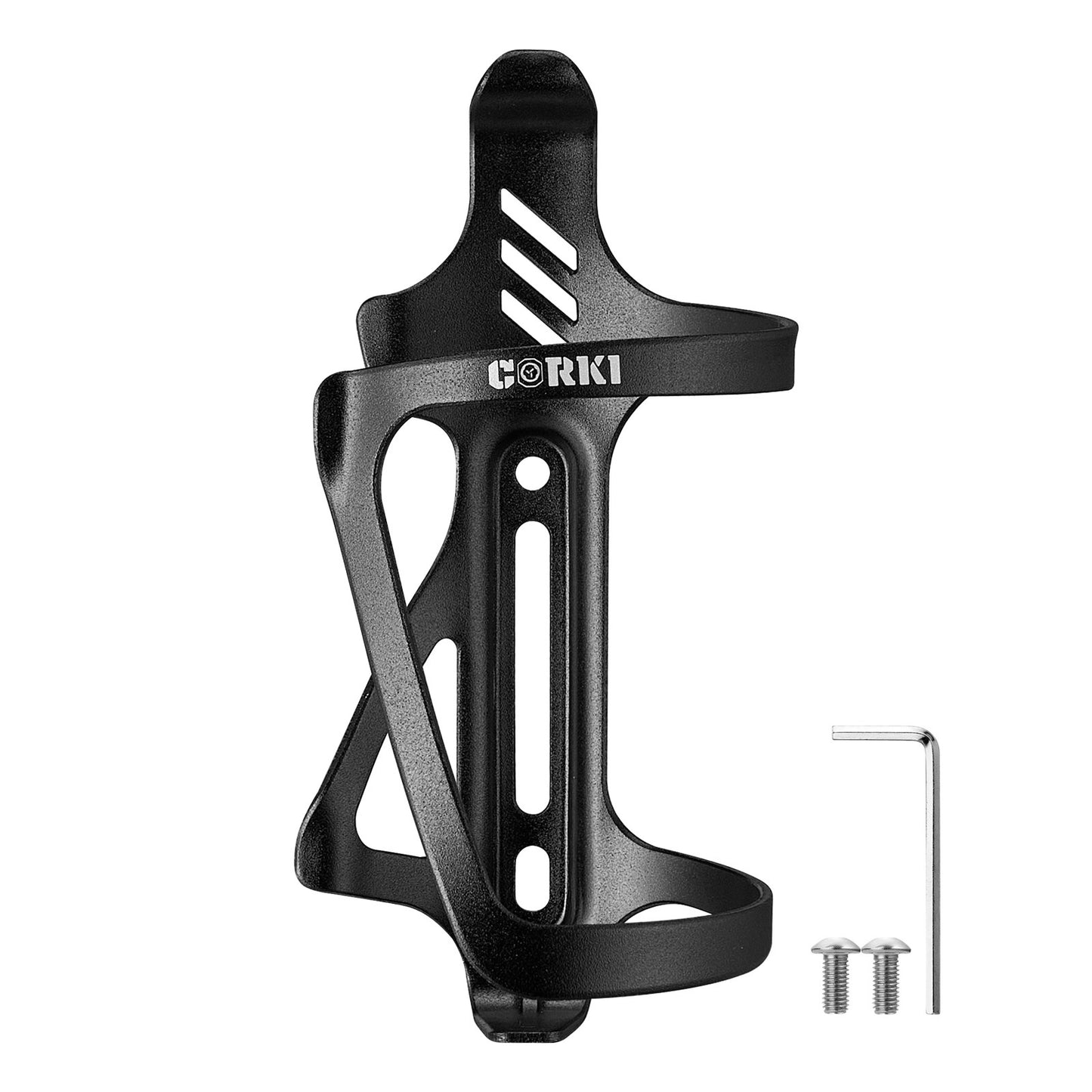 
                  
                    Aluminum Bicycle Water Bottle Cage - Left Side Cage - Corki Cycles
                  
                