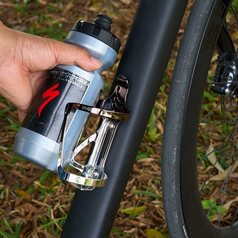 
                  
                    Aluminum Bicycle Water Bottle Cage - Left Side Cage - Corki Cycles
                  
                