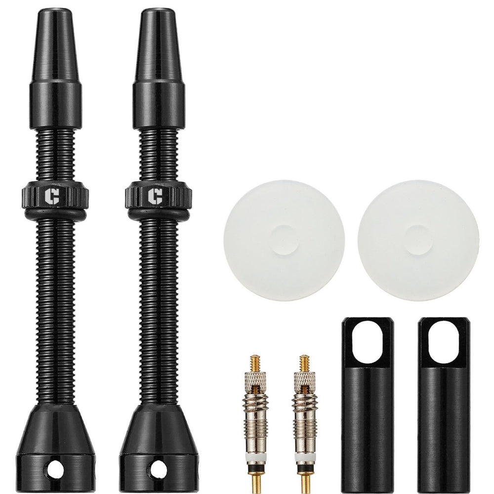 
                  
                    Tubeless Presta Valve Stem 2-Pack - 40mm/44mm/55mm With Valve Core and 2PCS Removal Tool - Corki Cycles
                  
                